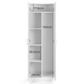 Core Living Vanica 2 Door Tall Storage Cupboard