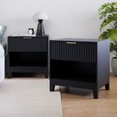 Core Living Decoris Ribbed Bedside Tables