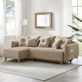 Core Living Thomas 3 Seater Double Sofa Bed with Left Chaise