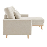 Core Living Curtis 3 Seater Double Sofa Bed with Chaise