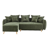 Core Living Thomas 3 Seater Double Sofa Bed with Left Chaise