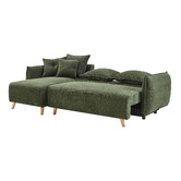 Core Living Thomas 3 Seater Double Sofa Bed with Left Chaise