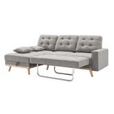 Core Living Curtis 3 Seater Double Sofa Bed with Chaise