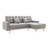 Core Living Curtis 3 Seater Double Sofa Bed with Chaise