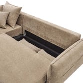Core Living Thomas 3 Seater Double Sofa Bed with Left Chaise