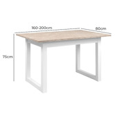 Core Living Calexico Extendable Dining Table