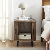 Core Living Callix Tambour Bedside Table
