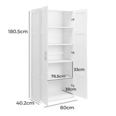 Core Living Morana 2 Door 5 Shelf Cupboard