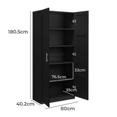 Core Living Morana 2 Door 5 Shelf Cupboard
