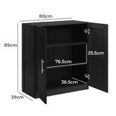 Core Living Morana 2 Door 3 Shelf Cupboard