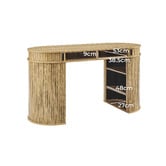 Core Living Callix 2 Door Study Desk with Storage Shelves