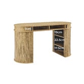 Core Living Callix 2 Door Study Desk with Storage Shelves