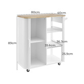 Core Living Richie 3 Shelf Kitchen Trolley