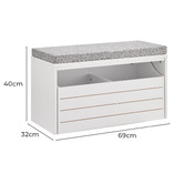 Core Living Lia Shoe Storage Bench