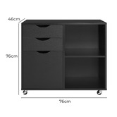 Core Living Leola 3 Drawer Filing Cabinet