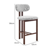Core Living 66cm Landree Upholstered Bar Stools