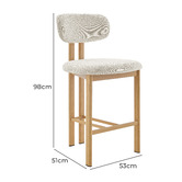 Core Living 66cm Landree Upholstered Bar Stools