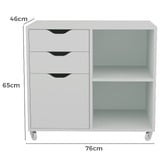 Core Living Leola 3 Drawer Filing Cabinet