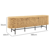 Core Living Astrid 3 Door Entertainment Unit