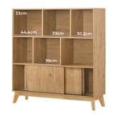 Core Living Anderson 6 Shelf Multi-Functional Display Cabinet