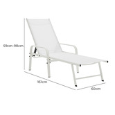 Core Living Kagan Steel Sun Lounger