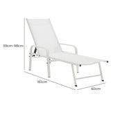 Core Living Kagan Steel Sun Lounger