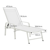 Core Living Kagan Steel Sun Lounger