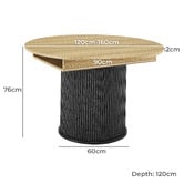 Core Living Callix Extendable Dining Table