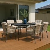 Core Living 6 Seater Lunara Outdoor Dining Table &amp; Chair Set