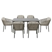 Core Living 6 Seater Lunara Outdoor Dining Table &amp; Chair Set