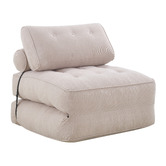 Core Living Darcy Single Corduroy Sofa Bed