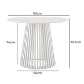 Core Living Chelsea Round Dining Table