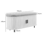 Core Living Callix 2 Door Shoe Storage Bench
