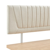 Core Living Natural Merida Gas Lift Storage Queen Bed Frame