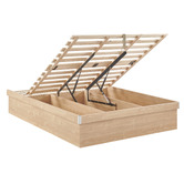 Core Living Natural Merlin Gas Lift Storage Bed Base