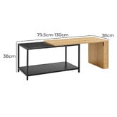 Core Living Ysella Extendable Coffee Table