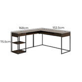 Core Living Karina L-Shaped Desk