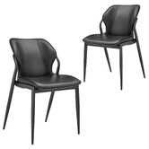 Core Living Maisie Faux Leather Dining Chairs