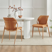 Core Living Maisie Faux Leather Dining Chairs