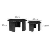 Core Living 2 Piece Camilla Nesting Coffee Table Set