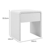Core Living Mina 1 Drawer Bedside Table