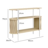 Core Living Jenny 3 Tier Console Table