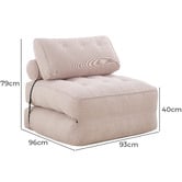 Core Living Darcy Single Corduroy Sofa Bed