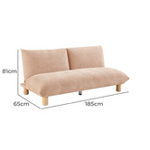 Core Living Mitch 2 Seater Double Chenille Sofa Bed