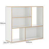 Core Living Preston 5 Shelf Bookcase