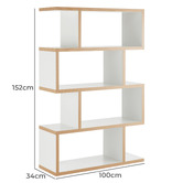 Core Living Preston 4 Tier Shelving Unit