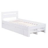Core Living Eira Bed Frame with Pull Out Drawer