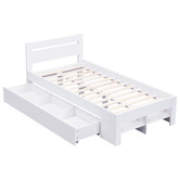 Core Living Eira Bed Frame with Pull Out Drawer