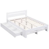 Core Living Eira Bed Frame with Pull Out Drawer