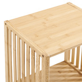 Core Living Mirella 3 Tier Bamboo Wood Shelving Unit